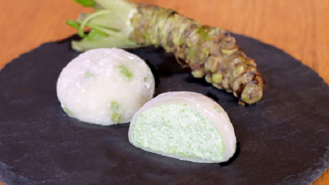 南安曇農業高校×胡蝶庵×大王わさび農場コラボ商品「わさび生大福」を販売します！