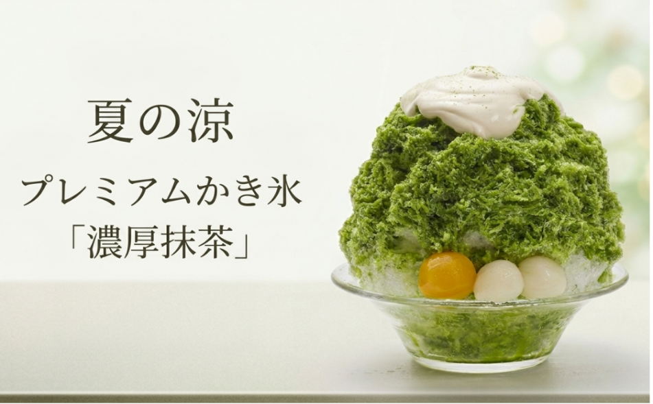 和喫茶「茶夢」でプレミアムかき氷２種が新発売！
